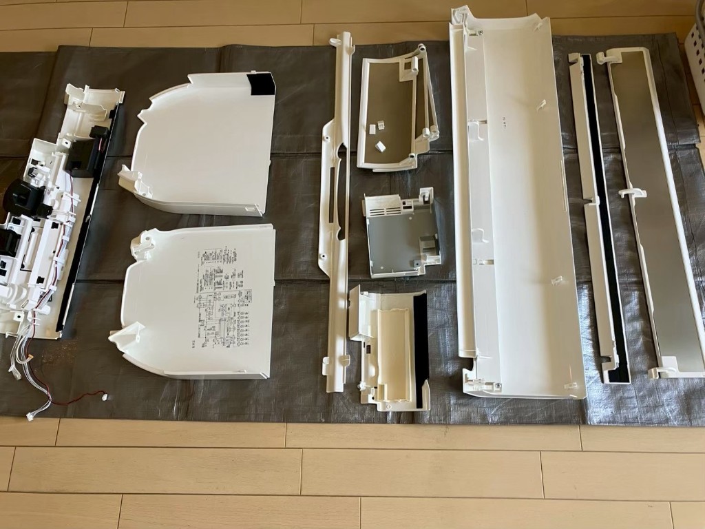 【マンション】エアコン分解洗浄・日立 白くまくん（PREMIUM CLEAN）の内部汚れを徹底除去の施工後写真9