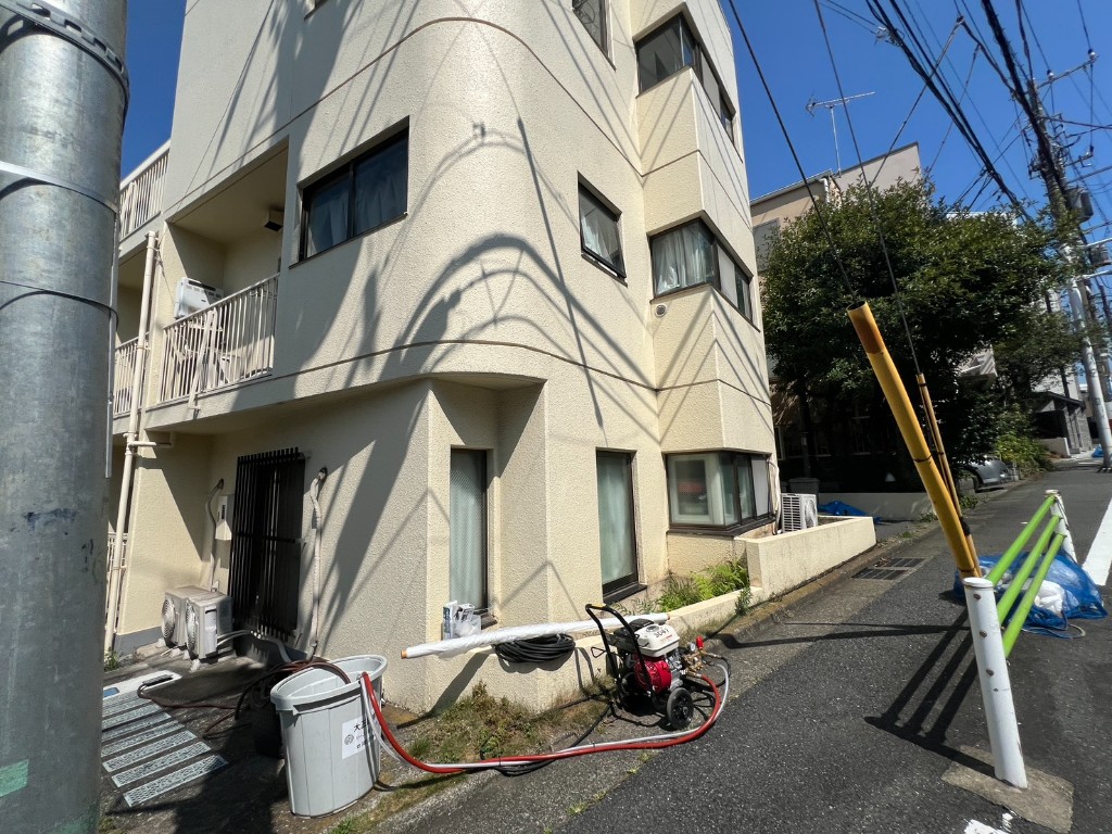 【大田区北千束】電線にかかった高木の伐採の施工前写真3